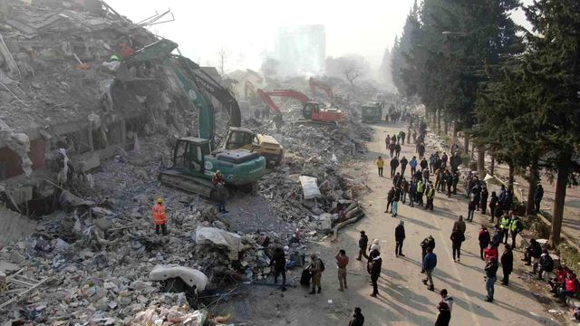 Depremin merkez üssü Kahramanmaraş felaketin 6'ıncı gününde havadan görüntülendi Depremin merkez üssü Kahramanmaraş felaketin 6'ıncı gününde havadan görüntülendi