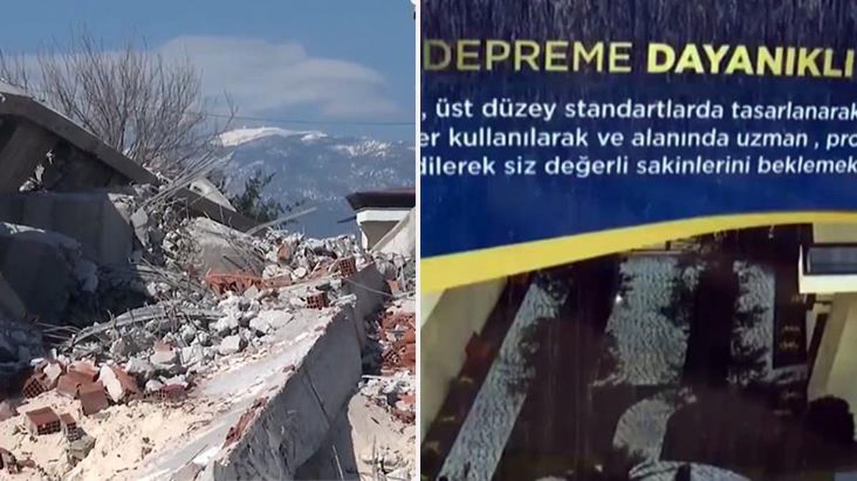 Hatay'da 'Depreme dayanıklı' diye reklamı yapılan site yerle bir oldu