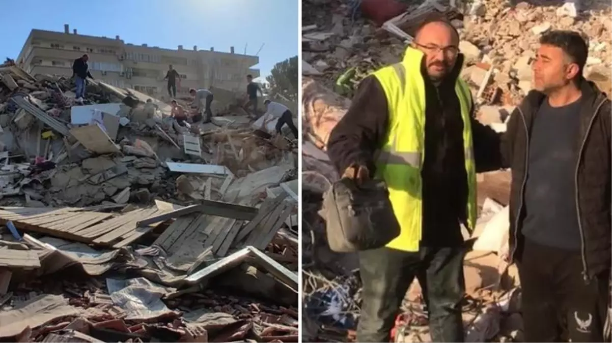 Enkazdan bulduğu 500 bin TL\'lik altın dolu çantayı sahibine teslim etti