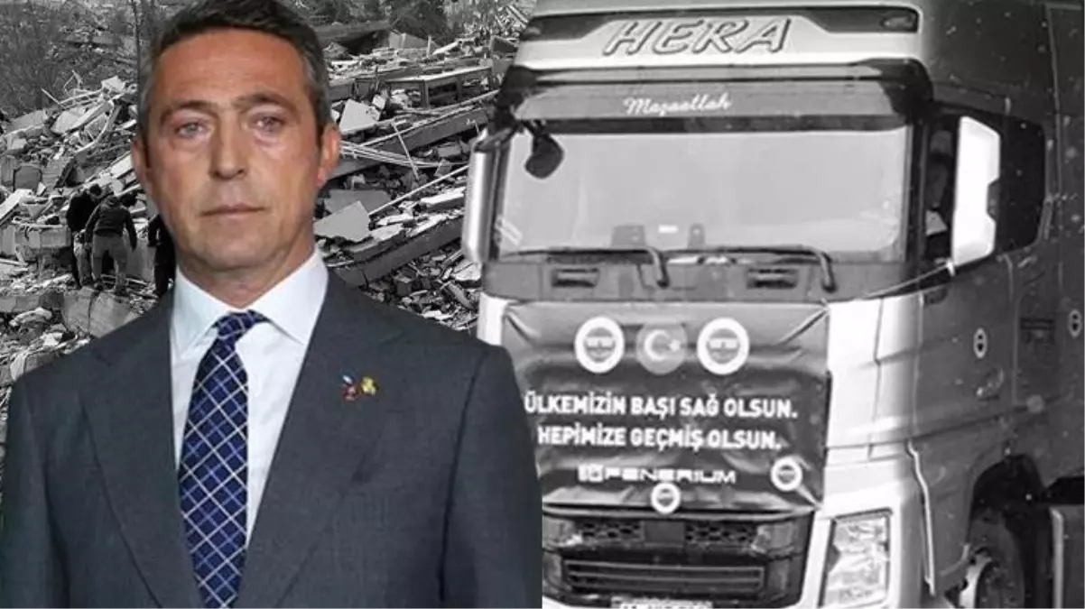 Fenerbahçe Başkanı Ali Koç, kulübün deprem bölgesine gönderdiği yardım tırlarının yağmalandığı iddiasını yalanladı