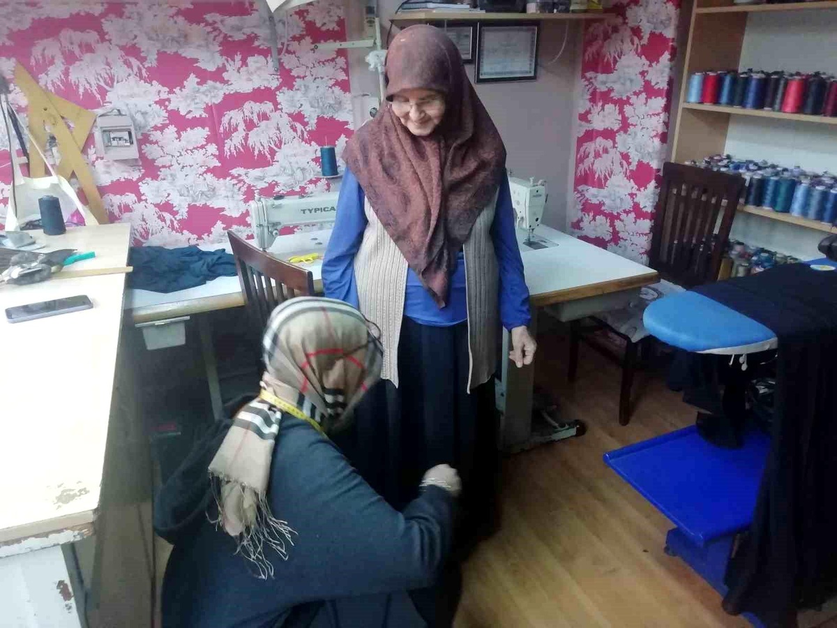 Soğuk havalar terzilerin yüzünü güldürdü