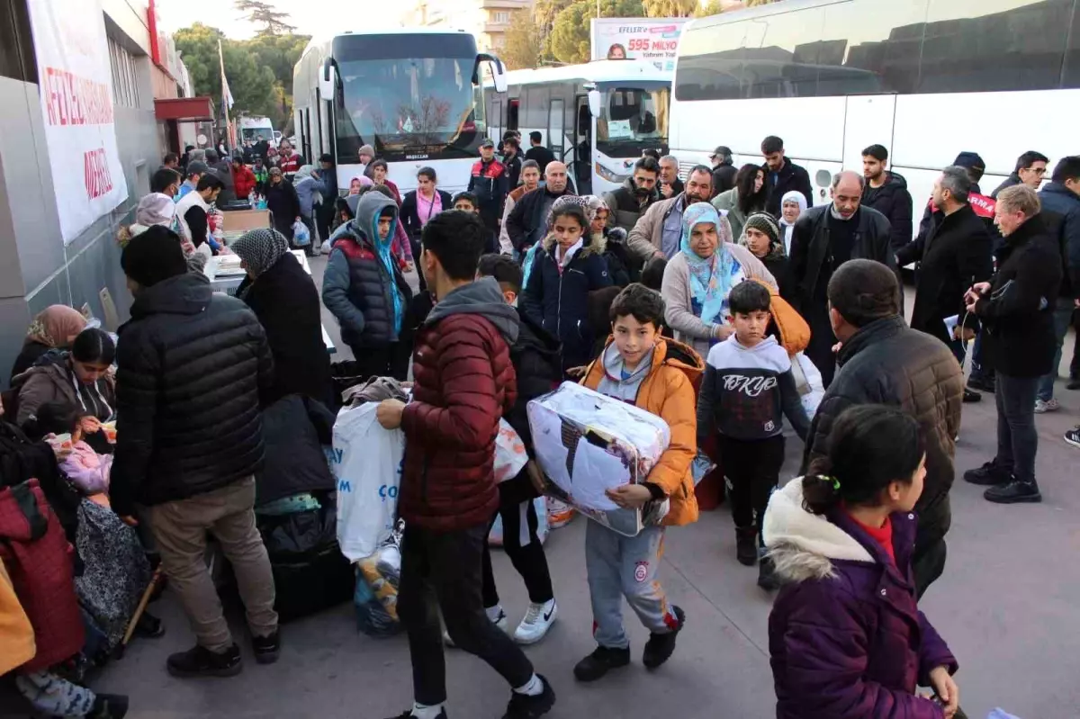 Adıyamanlı depremzedeler Aydın\'a gelmeye devam ediyor