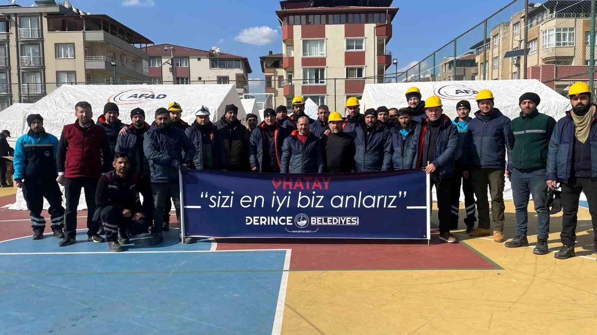 Derince Hatay\'da tek yürek oldu