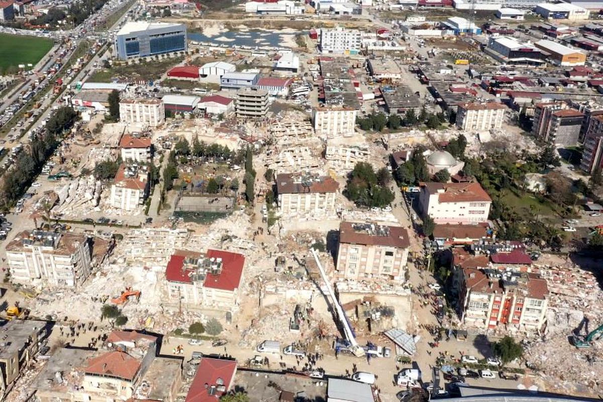 Hatay\'daki yıkım havadan görüntülendi