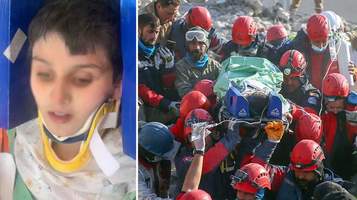 156. saatte enkazdan çıkarılan 9 yaşındaki Semih: Bana damacana su getirin, çok susadım