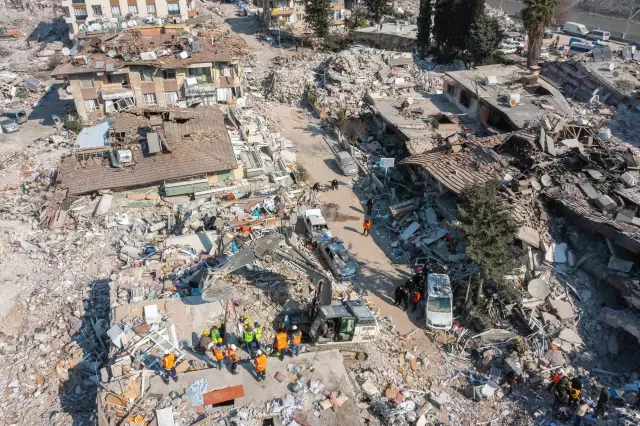 Antakya'da Havadan Çekilmiş Görüntülerle Depremin Acı Tablosu