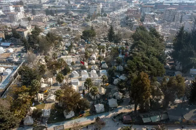 Antakya'da Havadan Çekilmiş Görüntülerle Depremin Acı Tablosu