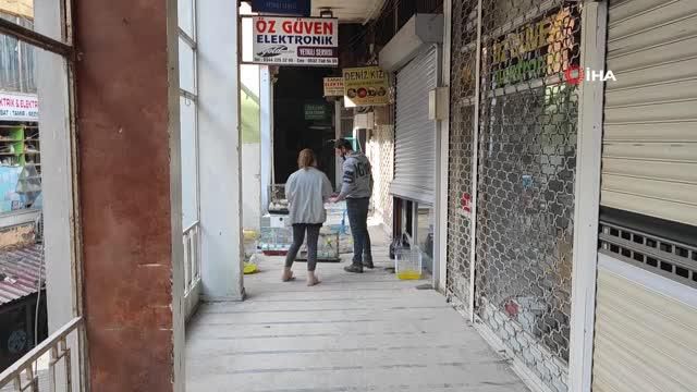 Depremde petshopta mahsur kalan kuşlar kurtarıldı Depremde petshopta mahsur kalan kuşlar kurtarıldı