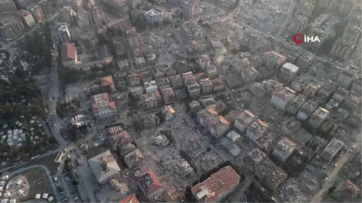 Depremin ardından Hatay\'da son durum böyle görüntülendi