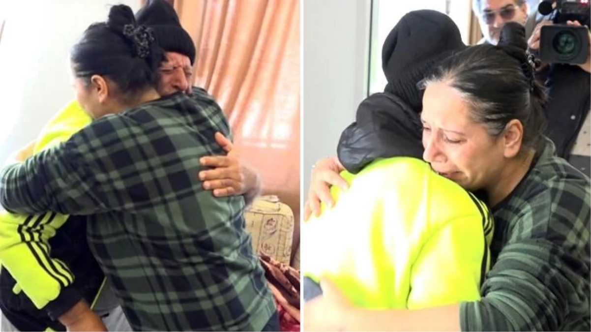 Enkazdan saatler sonra kurtarılan baba kızın buluşmasında gözyaşları sel oldu