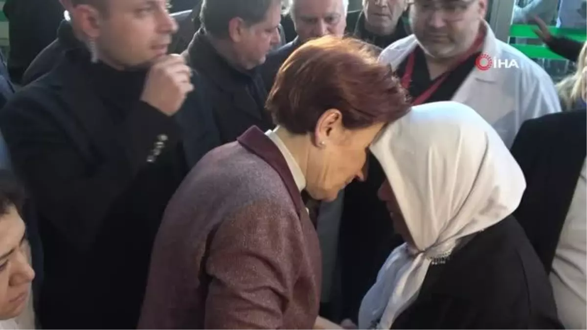 Osmaniye\'ye gelen Akşener, depremzedeleri hastanede ziyaret etti