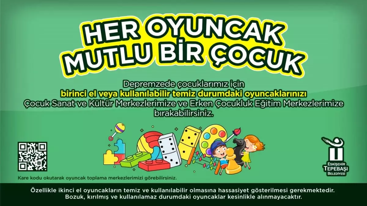 Depremzede çocuklara oyuncak kampanyası
