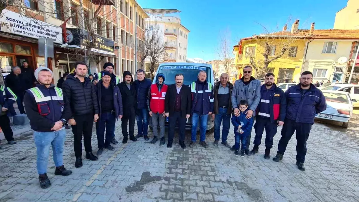 Emet Belediyesinin arama kurtarma ekibinde görev değişimi