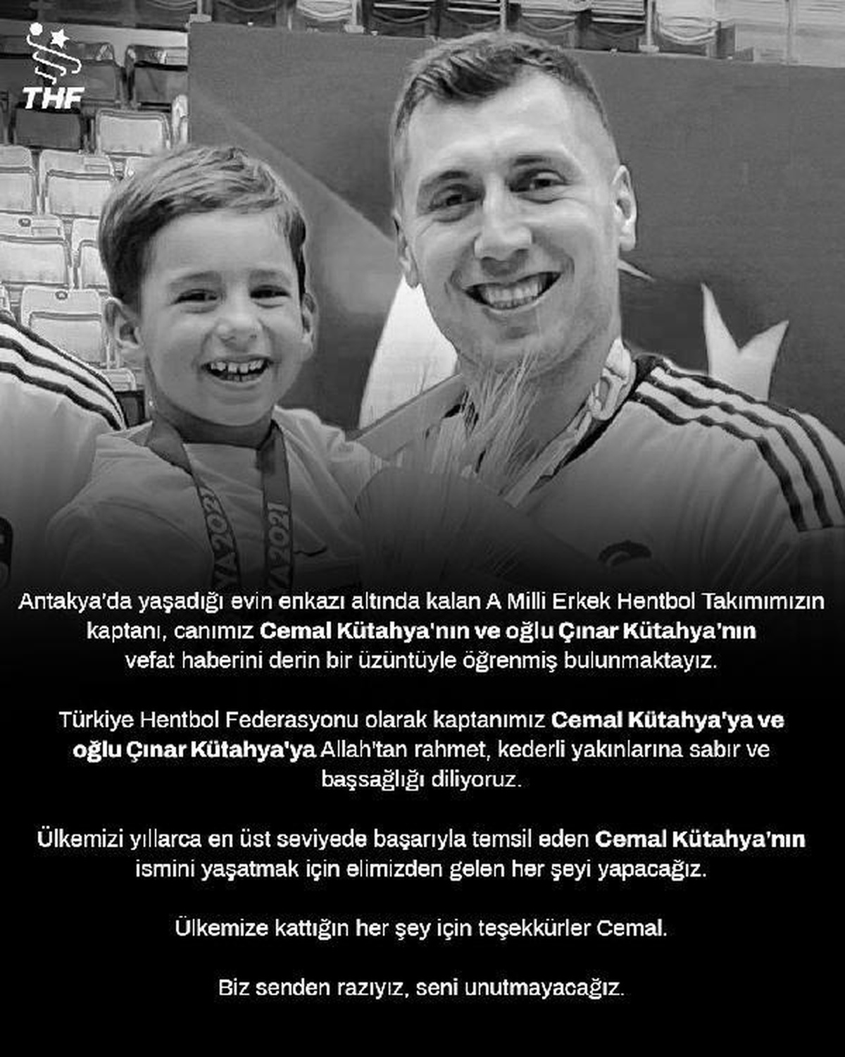 Hentbol Milli Takım Kaptanı Cemal Kütahya ve oğlu yaşamını yitirdi