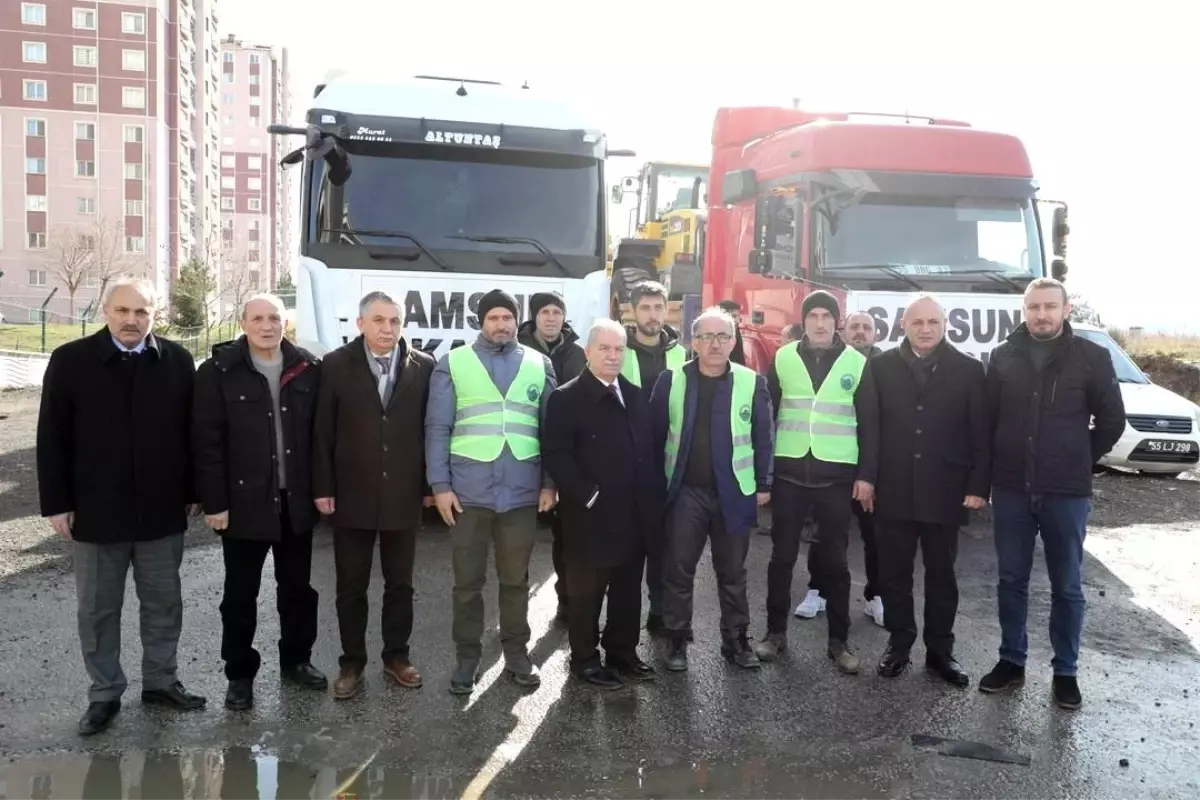 İlkadım\'dan deprem bölgesine 27 araçlık destek