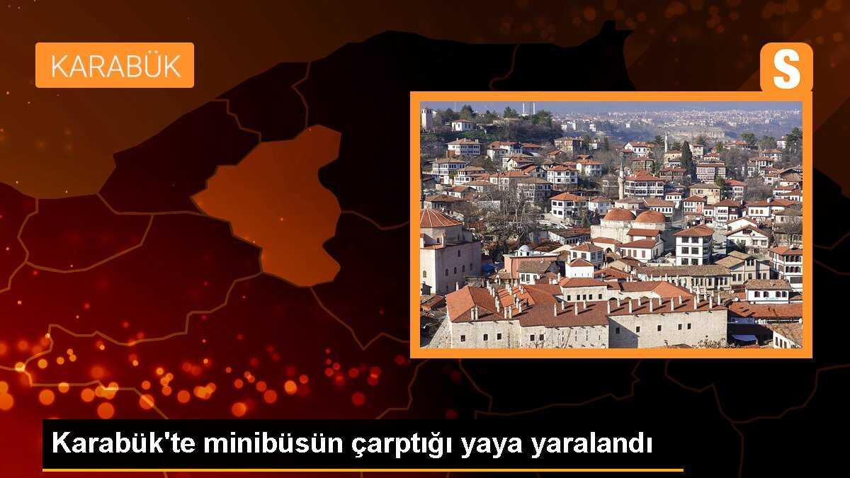 Karabük\'te minibüsün çarptığı yaya yaralandı