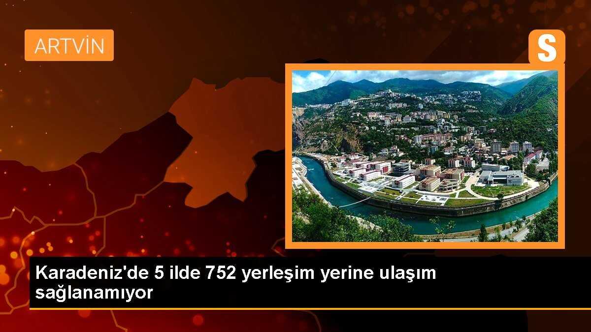 Karadeniz\'de 5 ilde 752 yerleşim yerine ulaşım sağlanamıyor