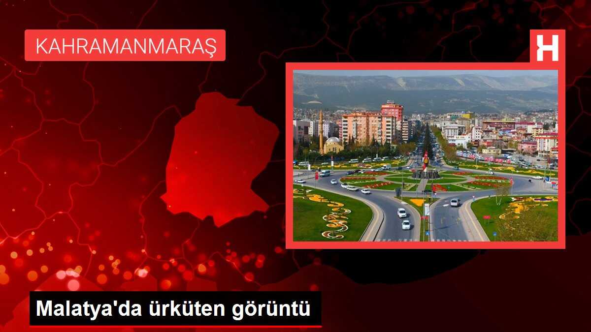 Malatya'da ürküten görüntü