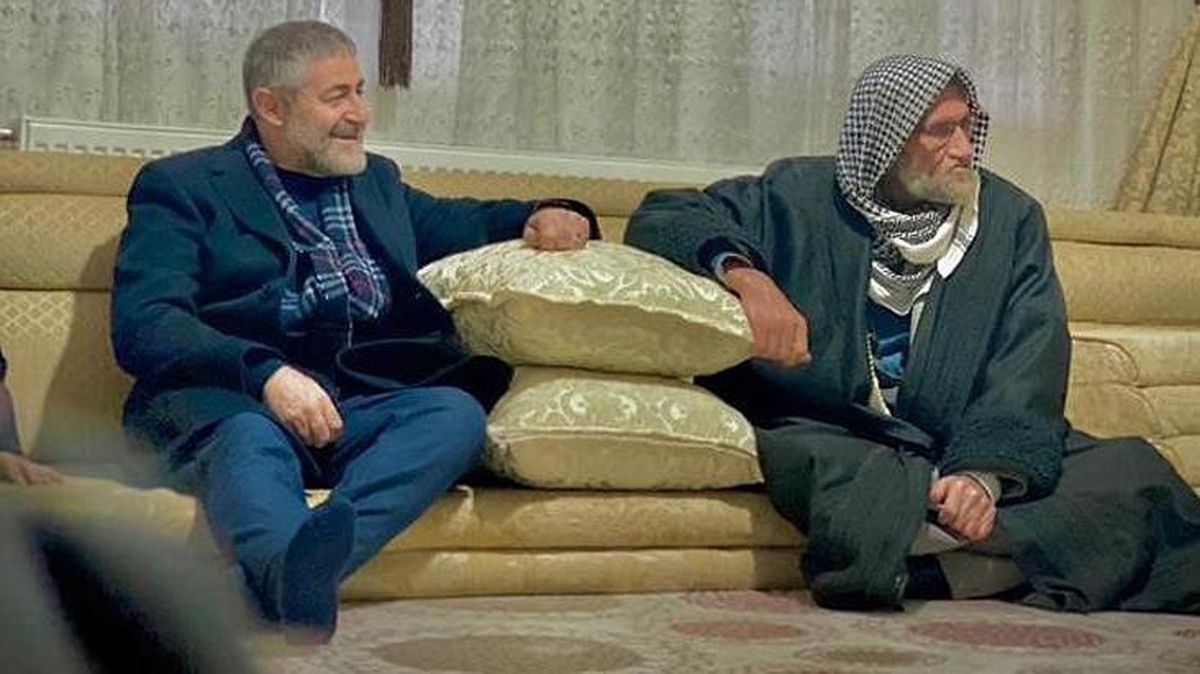 Nureddin Nebati'den deprem bölgesinde çekilen fotoğrafa gelen eleştirilere yanıt: Milletimize havale ediyorum