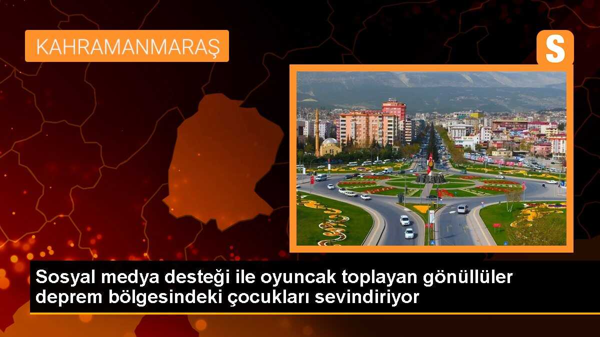Sosyal medya desteği ile oyuncak toplayan gönüllüler deprem bölgesindeki çocukları sevindiriyor
