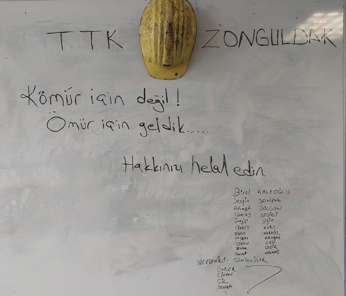 Zonguldaklı Madencilerden Duygulandıran Not: "Kömür İçin Değil, Ömür İçin Geldik"
