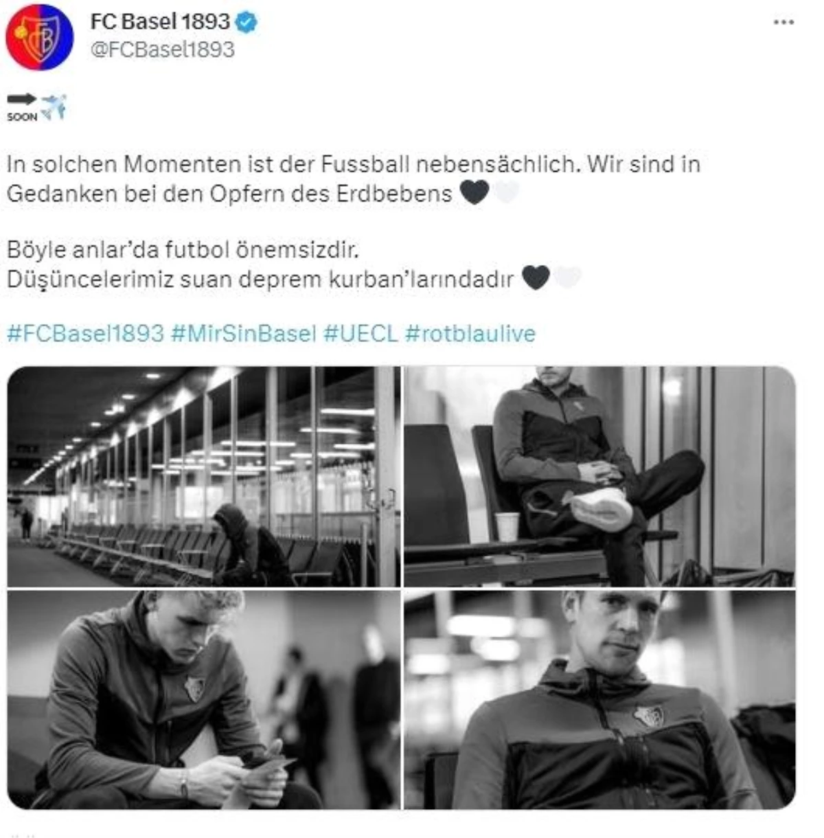 Basel: "Böyle anlarda futbol önemsizdir"