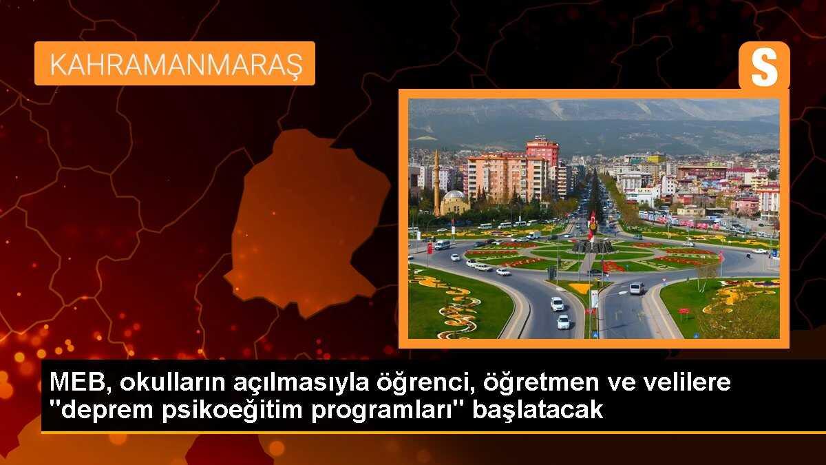 MEB, okulların açılmasıyla öğrenci, öğretmen ve velilere "deprem psikoeğitim programları" başlatacak