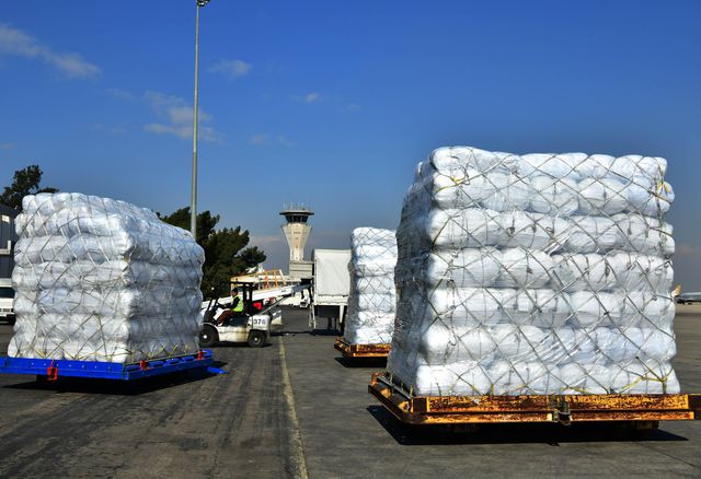 Çin'in Gönderdiği İnsani Yardım Suriye'ye Ulaştı