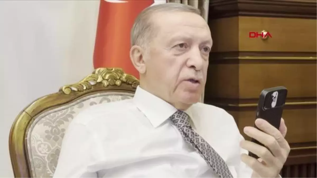 CUMHURBAŞKANI ERDOĞAN, ENKAZDAN 248 SAAT SONRA KURTARILAN ALEYNA ÖLMEZ\'İN AİLESİYLE TELEFONDA GÖRÜŞTÜ