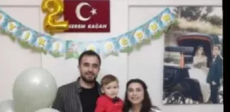 Hatay'da enkazda kalan polis, eşi ve 3 yaşındaki oğlu toprağa verildi