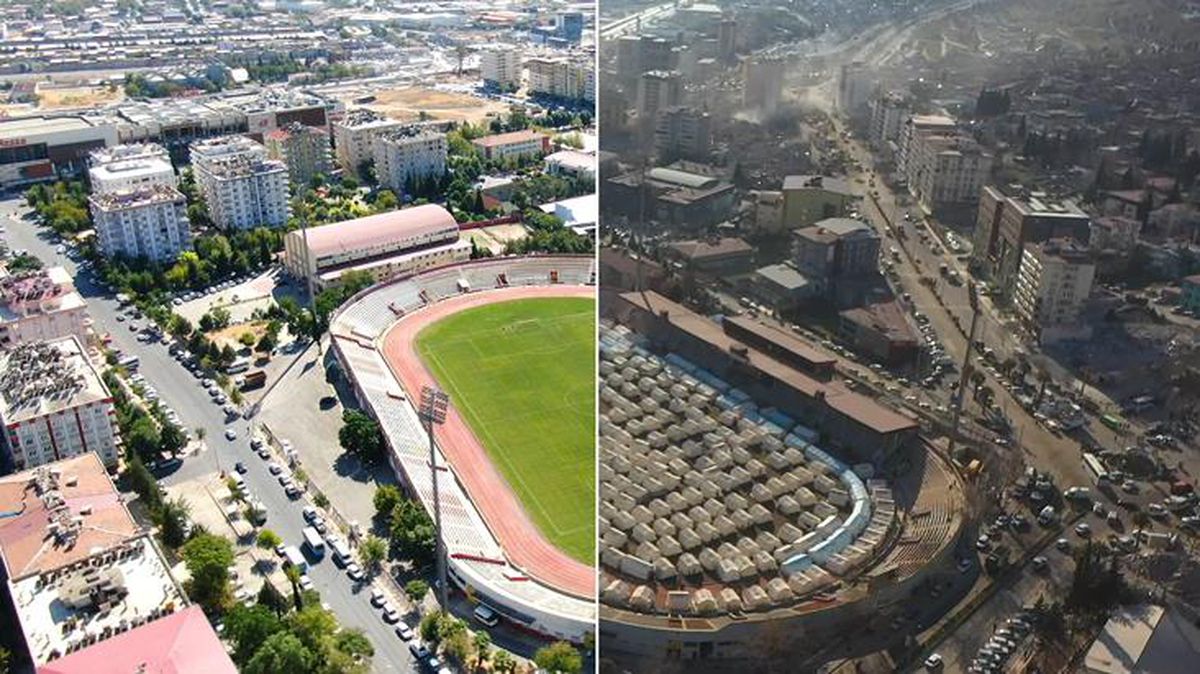 Kahramanmaraş'ın deprem öncesi ve sonrası görüntüleri yıkımın boyutunu gözler önüne serdi