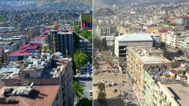 Kahramanmaraş'ın deprem öncesi ve sonrası görüntüleri yıkımın boyutunu gözler önüne serdi Kahramanmaraş'ın deprem öncesi ve sonrası görüntüleri yıkımın boyutunu gözler önüne serdi