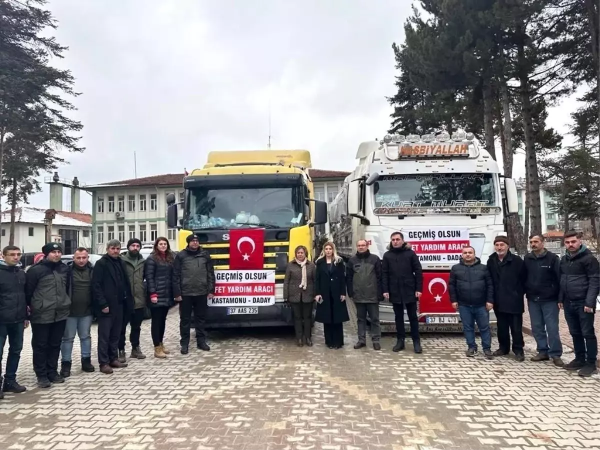 Kastamonu\'dan deprem bölgesine yakacak yardımı