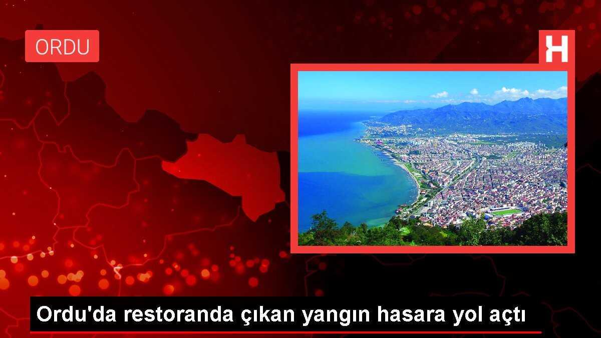 Ordu'da restoranda çıkan yangın hasara yol açtı