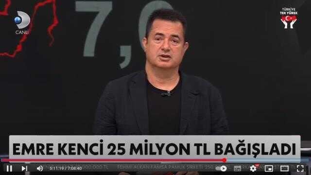 Türkiye Tek Yürek kampanyasında gelen bağışları katlayan Acun Ilıcalı, Twitter'da gündem oldu