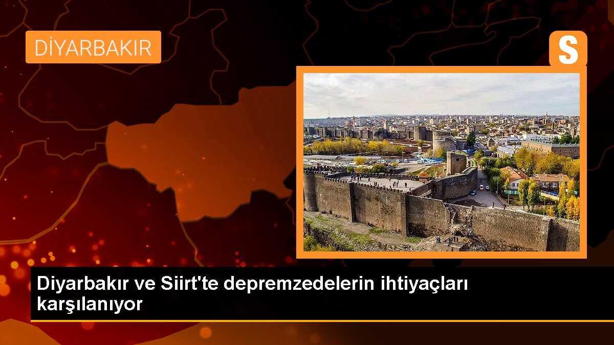 Diyarbakır ve Siirt\'te depremzedelerin ihtiyaçları karşılanıyor