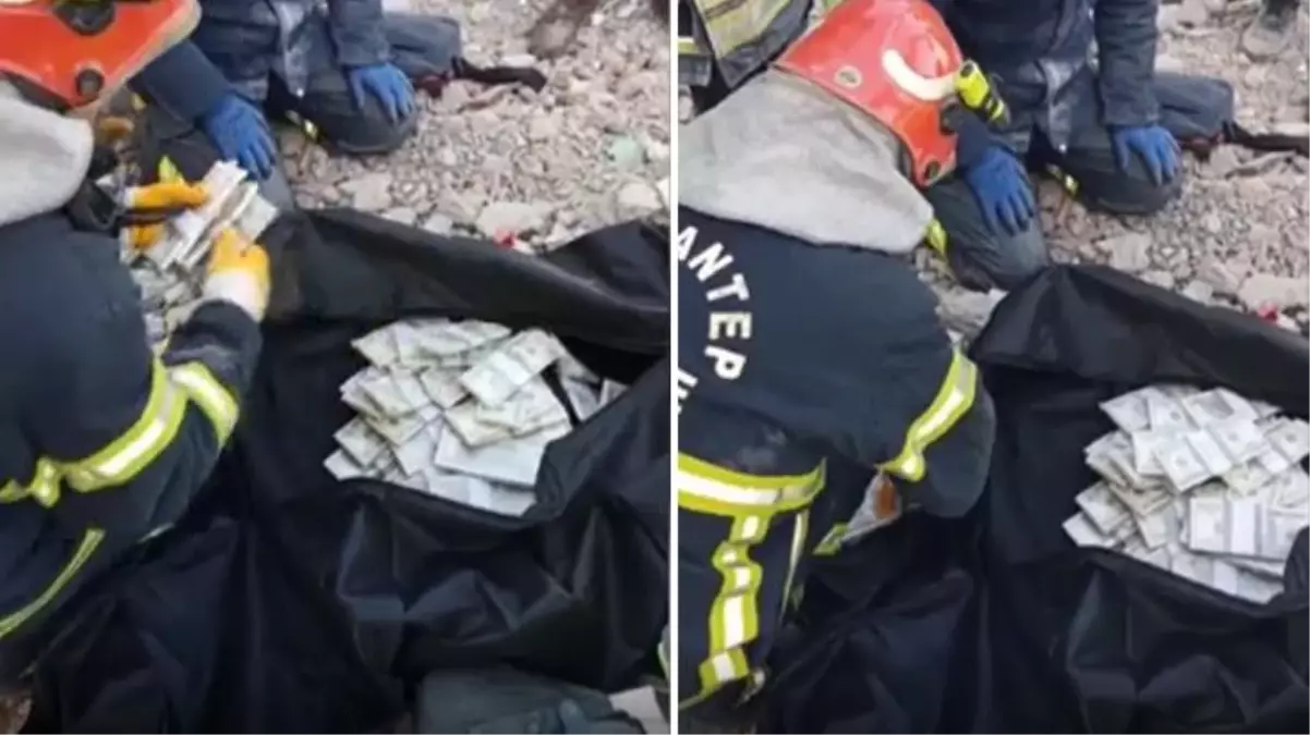 Gaziantep\'te itfaiyeciler enkazda 2 milyon dolar buldu