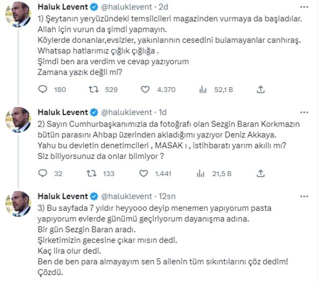 Haluk Levent'ten kendisini hedef alan Deniz Akkaya'ya zehir zemberek sözler: 5 milyonluk dava açacağım