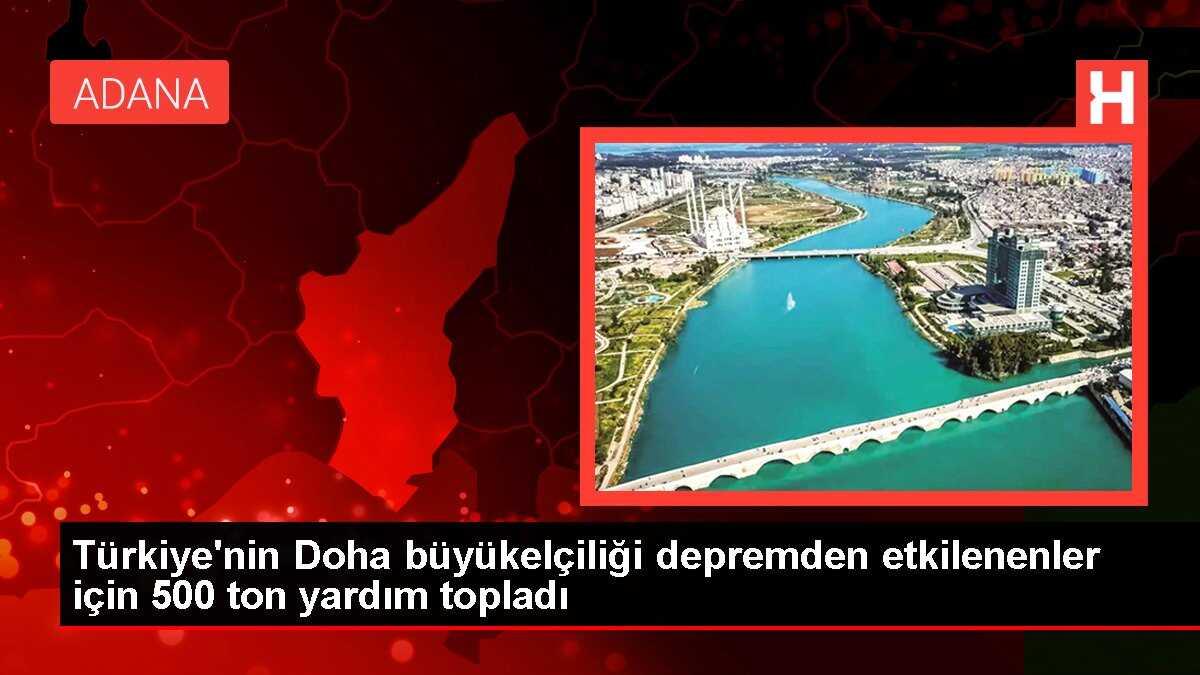 Türkiye'nin Doha büyükelçiliği depremden etkilenenler için 500 ton yardım topladı