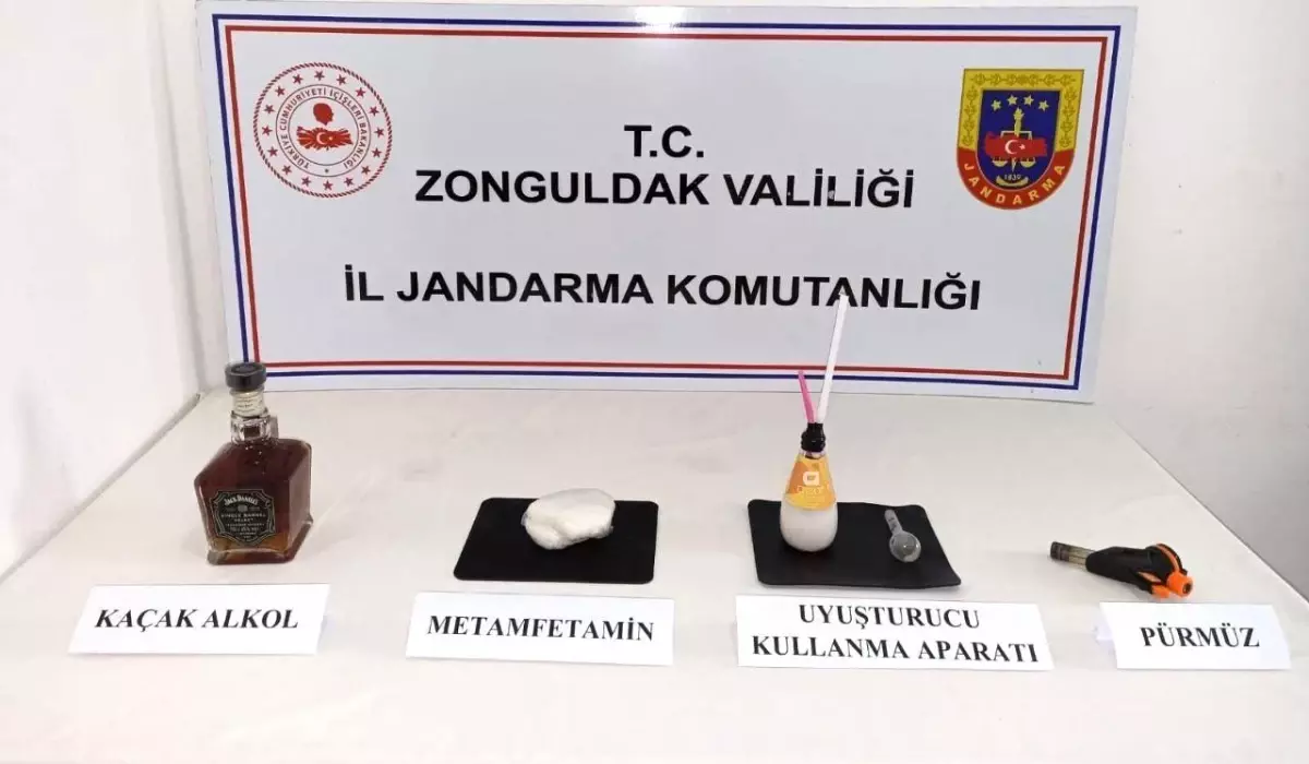 Zonguldak\'ta uyuşturucu madde ve kaçak alkol ele geçirildi: 1 tutuklu