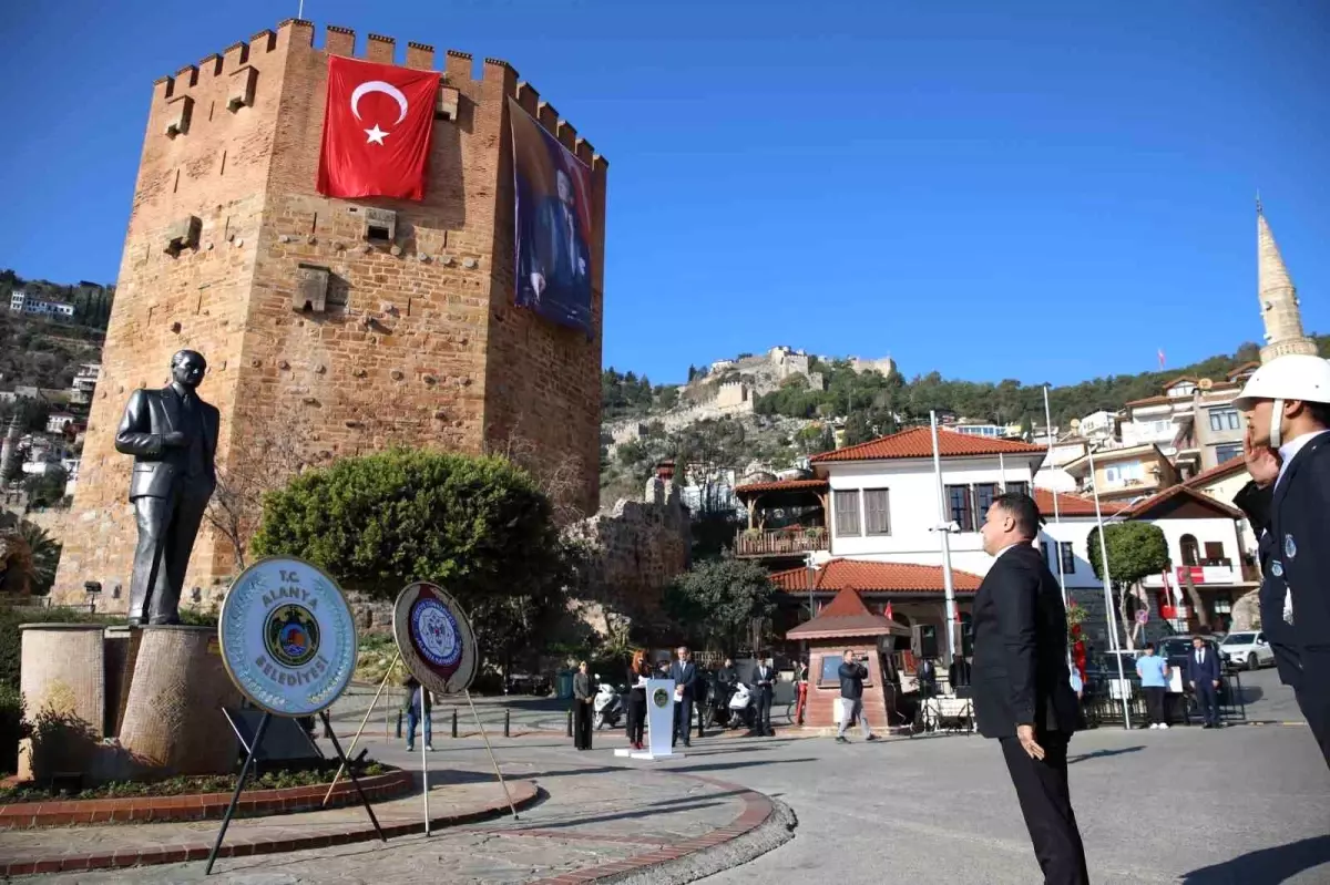Atatürk\'ün Alanya\'ya gelişinin 88. yıl dönümü kutlandı
