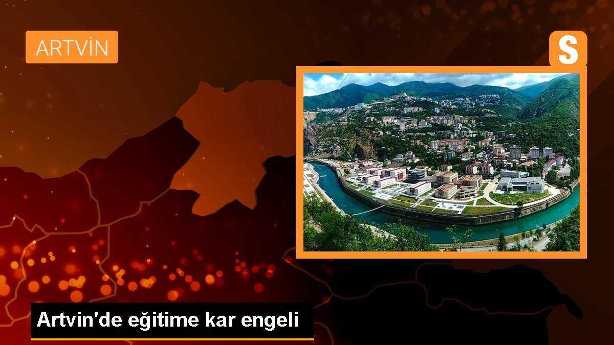 Artvin\'de eğitime kar engeli