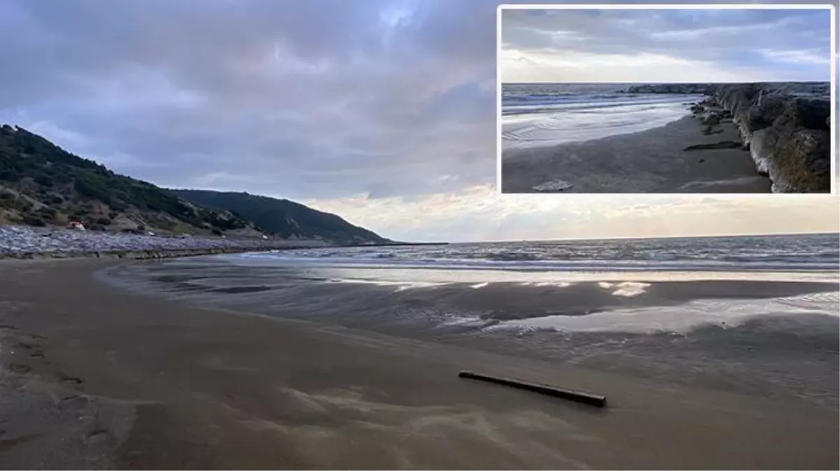 Hatay\'ın Arsuz ilçesinde deniz suyu 20 metre çekildi, vatandaşlar tedirgin oldu