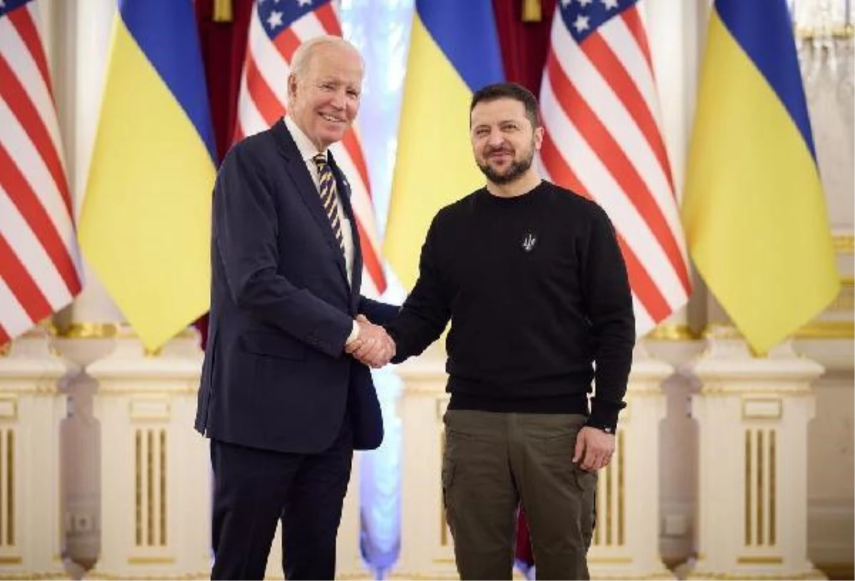 ABD Başkanı Biden, Kiev\'de Zelenskiy ile görüştü