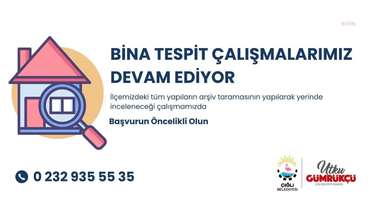 Çiğli\'de Bina Tespit Çalışmaları Devam Ediyor