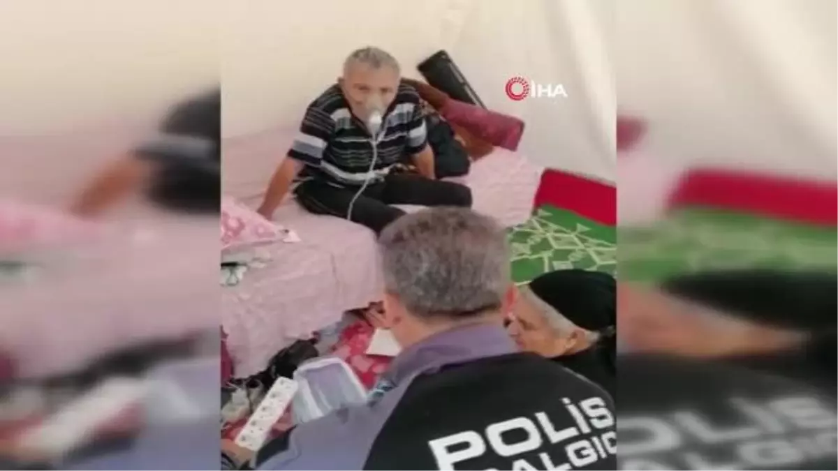 KOAH hastası depremzedenin imdadına polis yetişti