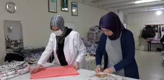 Sinop'ta depremzedeler için nevresim takımı üretiliyor