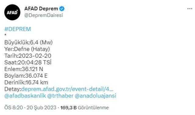 Son Dakika: Hatay'da 6.4 ve 5.8 büyüklüğünde iki büyük deprem! Yıkılan binalar var