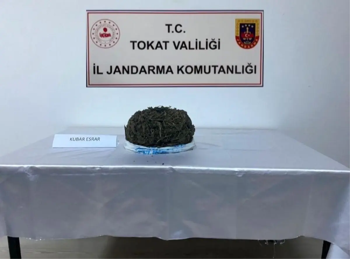 Tokat\'ta 1 kilo 180 gram kubar esrar ele geçirildi