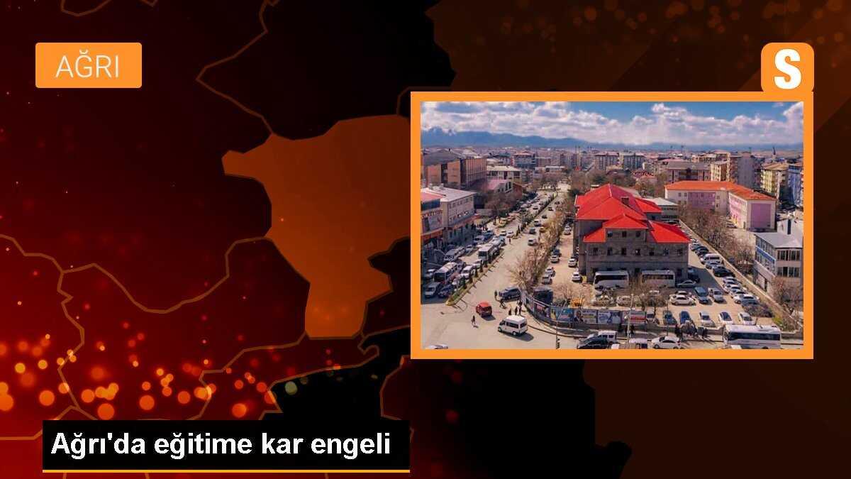 Ağrı\'da eğitime kar engeli